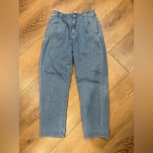 Guess Women's Straight Leg High-Rise Denim Jeans in Light Blue
